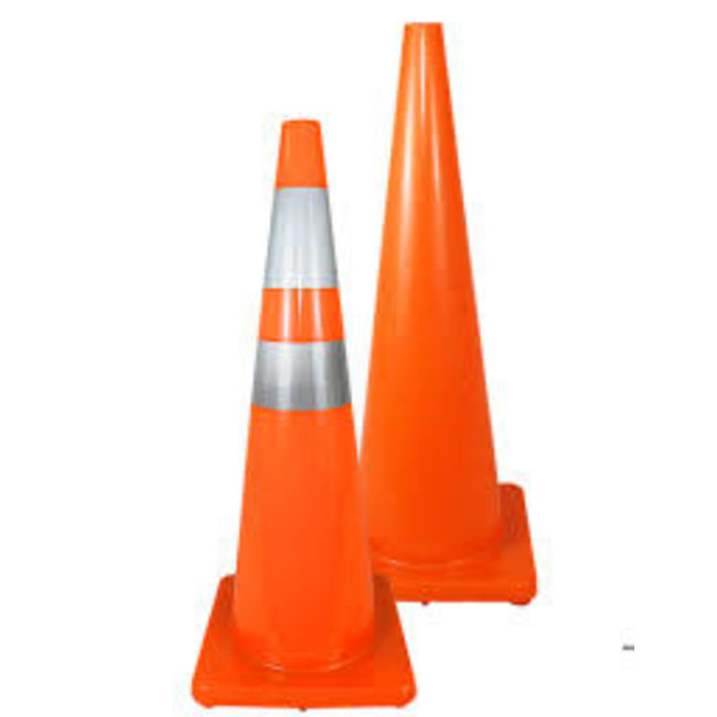 (1165) 24" Tall Safety Cone Orange