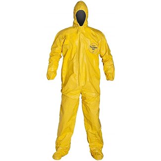 Tychem coveralls with hood 2XL