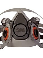 3M 3M Half Facepiece, Medium 6200- Medium