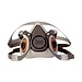 3M 3M Half Facepiece, Small 6100 -small