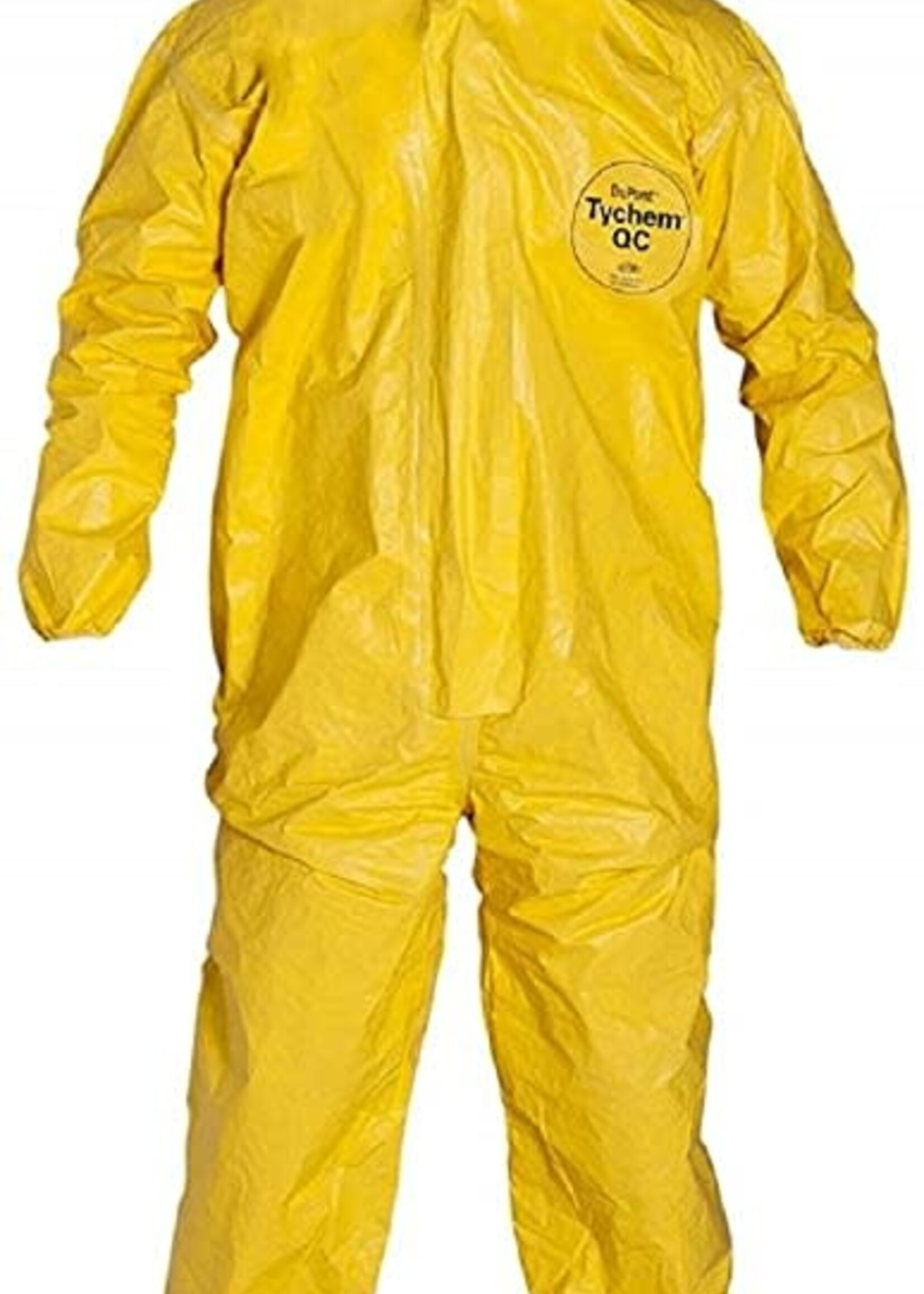 (1233) 3XL Tychem coveralls with Hood Yel 3XL