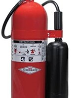 Amerex (12017) 5LB CO2 Fire Extinguisher With Swivel and Horn