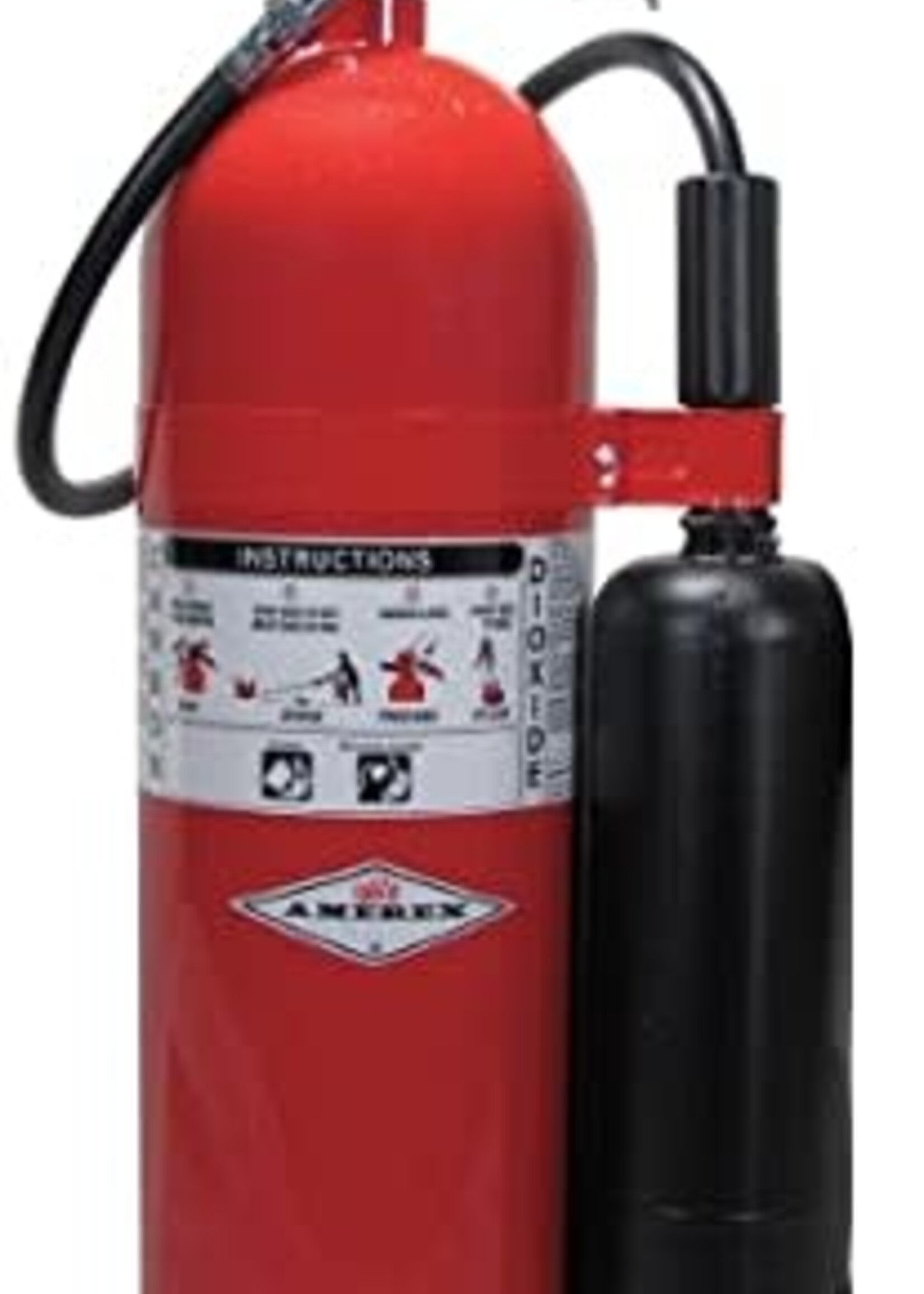 Amerex (12017) 5LB CO2 Fire Extinguisher With Swivel and Horn