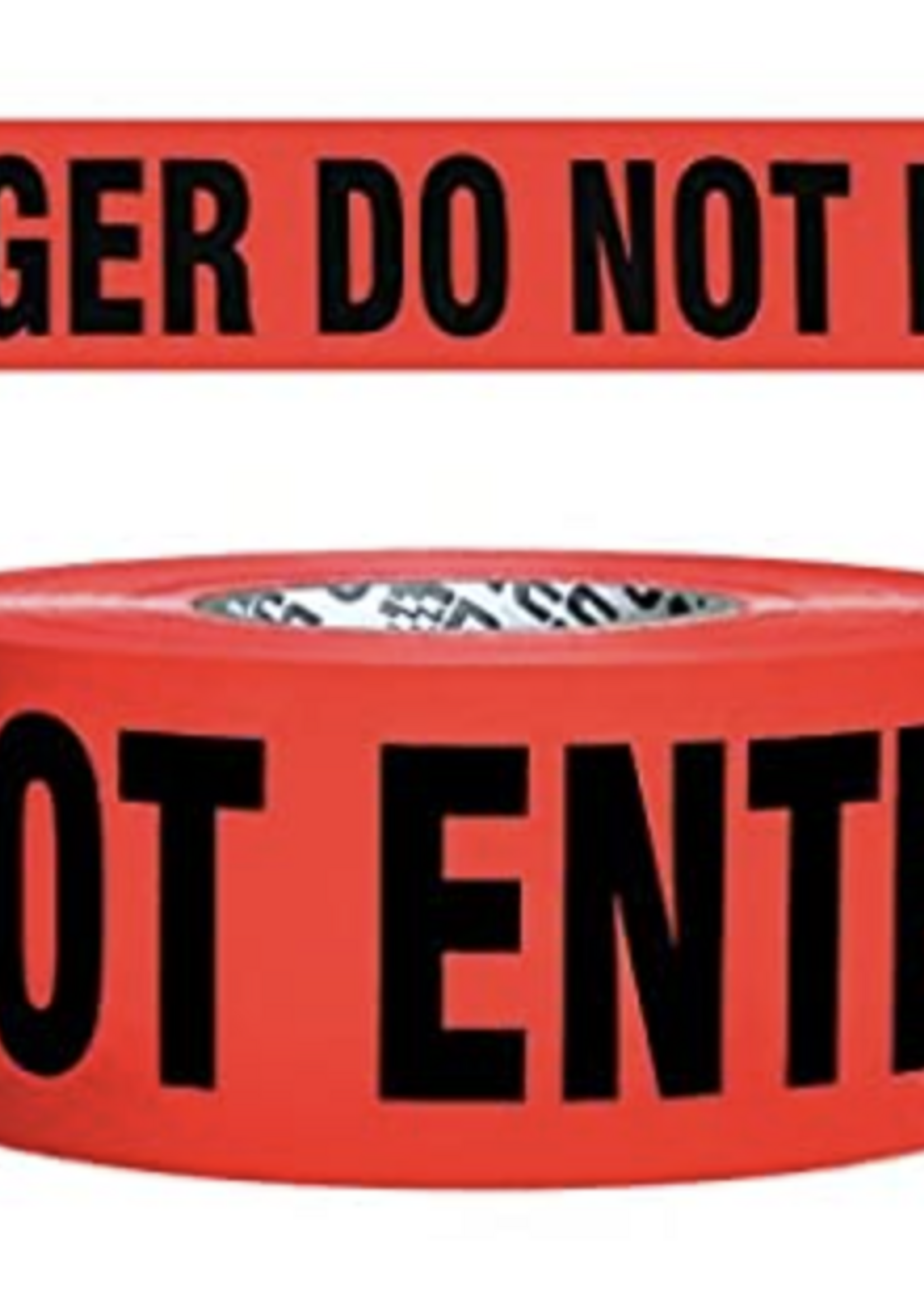 (1168) Do Not Enter - Red Tape 3X1000' Red