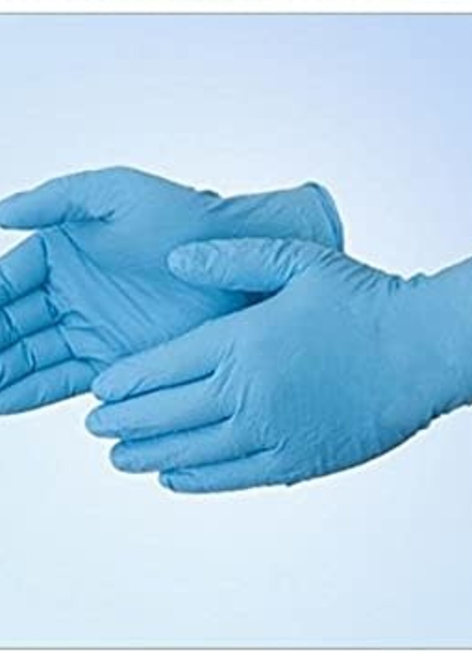 (1118) DuraSkin Disposable 8 Mil Nitrile Glove Box of 50 XL - Powdered blue X Large