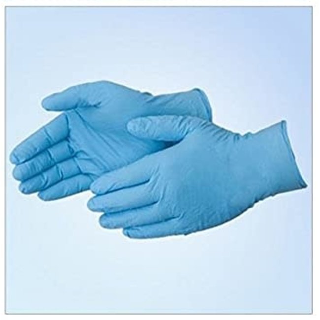 (1118) DuraSkin Disposable 8 Mil Nitrile Glove Box of 50 XL - Powdered blue X Large