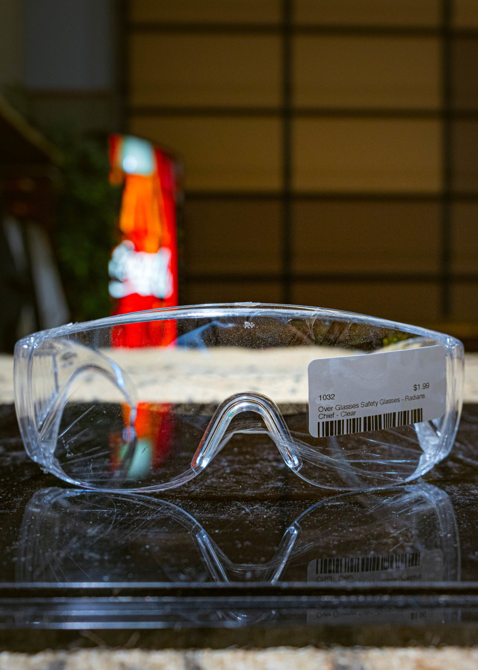 Radians (1032) Over Glasses Safety Glasses - Radians Chief - Clear clear one size