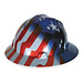 MSA (1626) MSA V-Guard Stars & Stripes Hard Hat W/ Ratchet Suspension