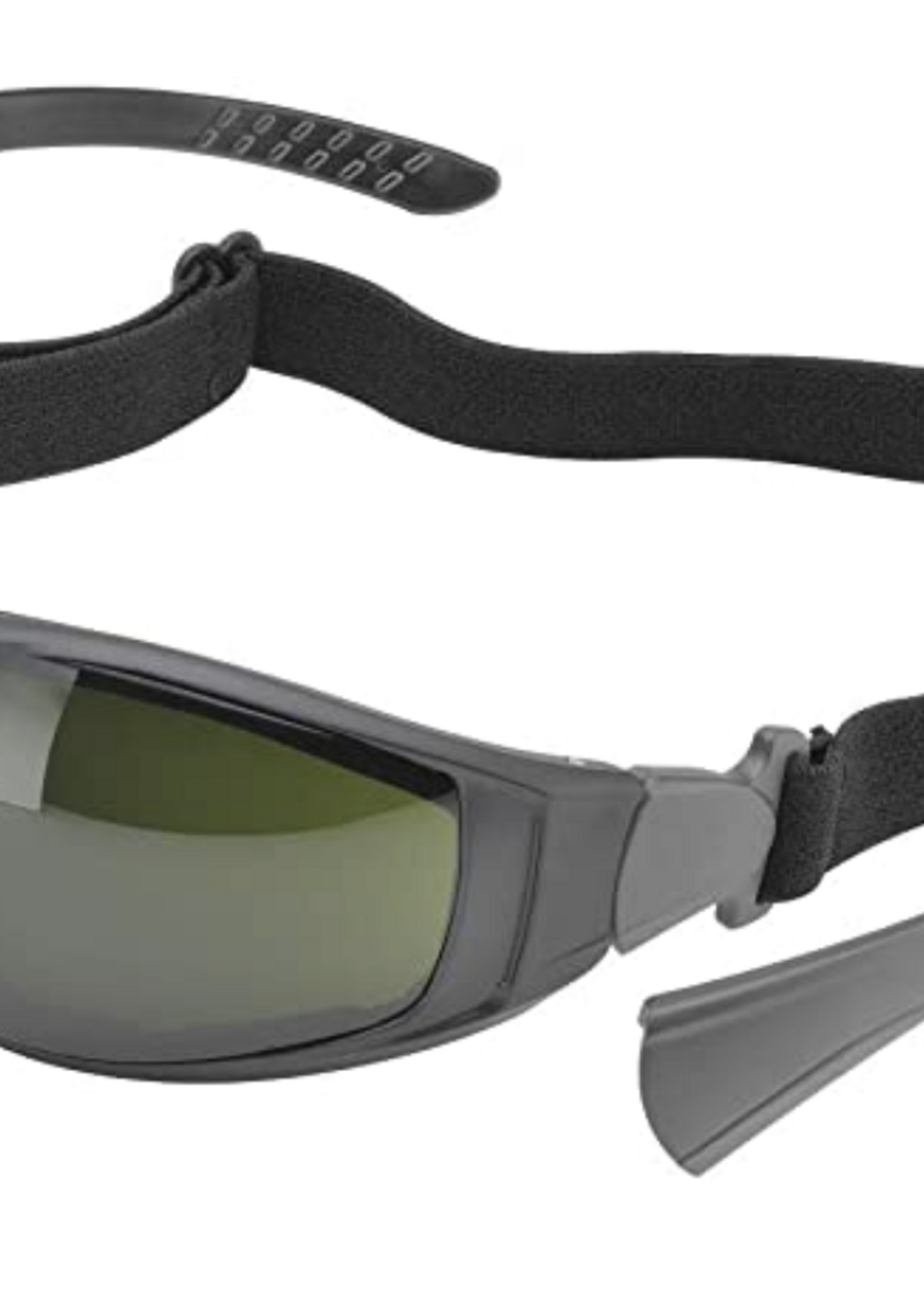 Elvex (1009) Elvex Go Specs II AF Lens with Black Frame with strap, Black/Clear