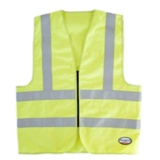 Rasco (1524) FR High Visibility Yellow Vest with Pockets - 4XL