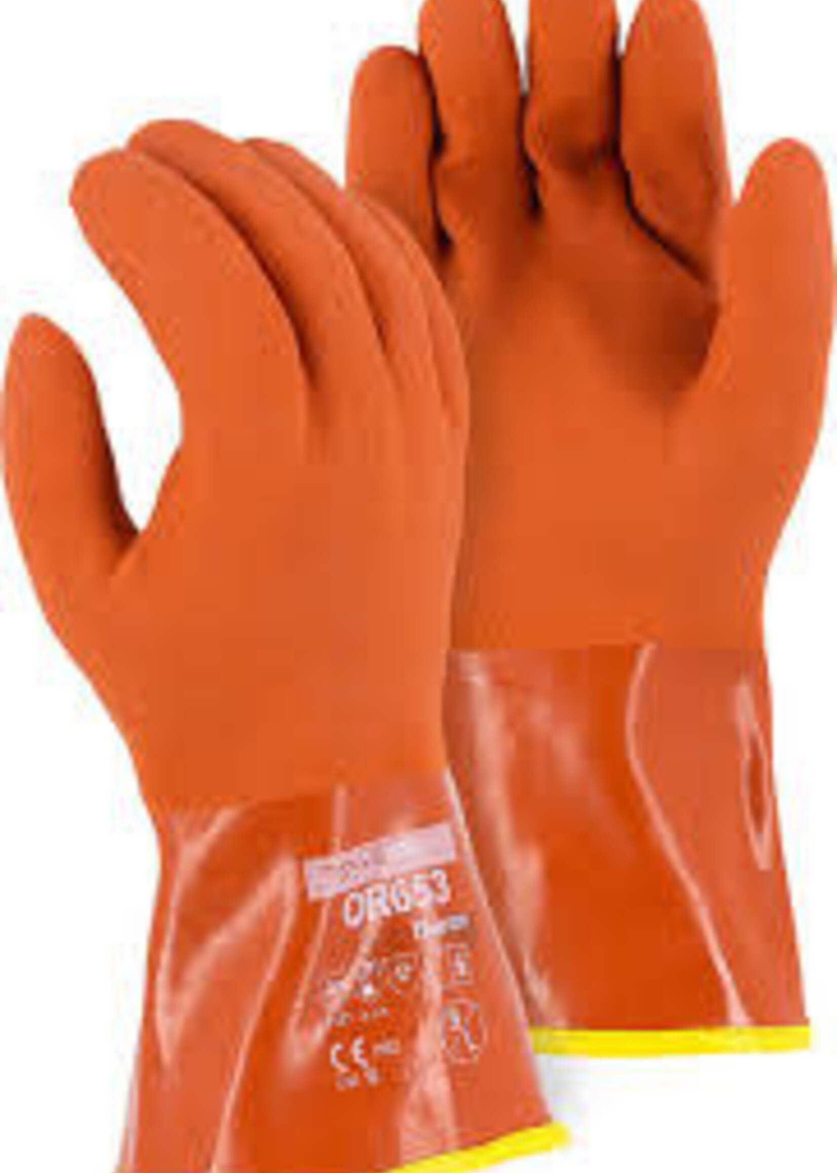 (1119) XL PVC Dipped gloves with Thermal Liner OR653 Brn XL