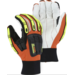 (1124)XL Knucklehead Driller X10 Mechanics Gloves With Cotton Palm and Impact Protection