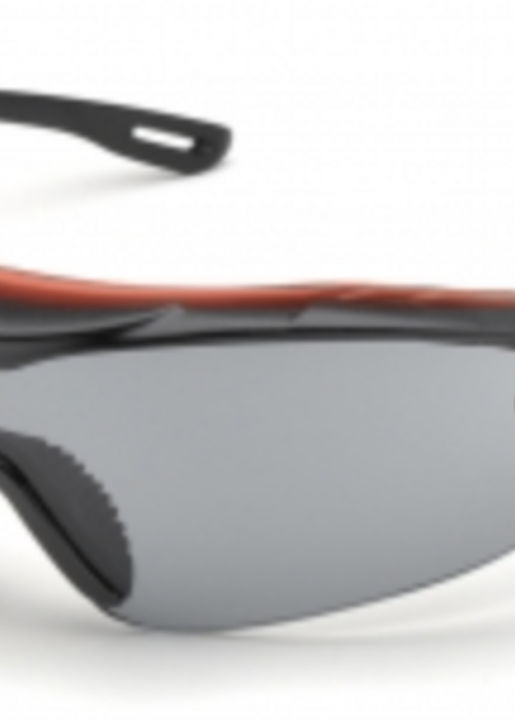 Elvex (1031) Elvex Brow-Specs Safety Glasses - Black Frame - Anti-Fog Lens, Black and Red, One Size