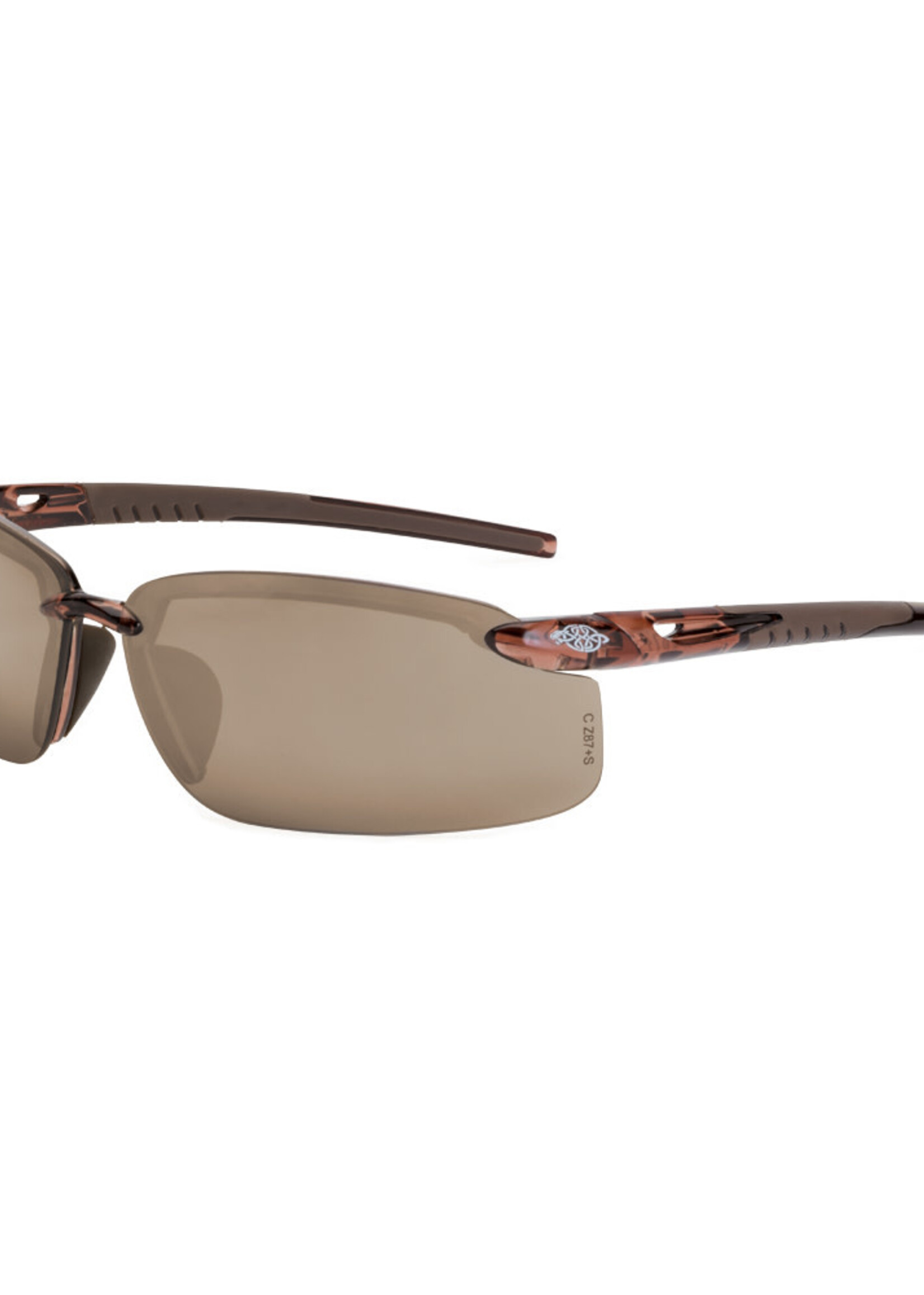 (1655) Crossfire ES5 Safety Glasses Brown Mirror Lens