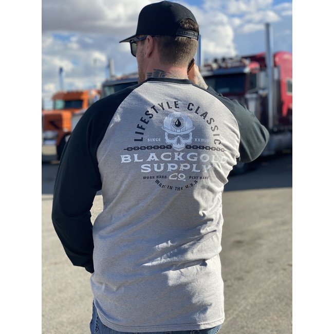 Black Gold Supply Co (1668) Black Gold Numb Skull FR Long Sleeve Shirt