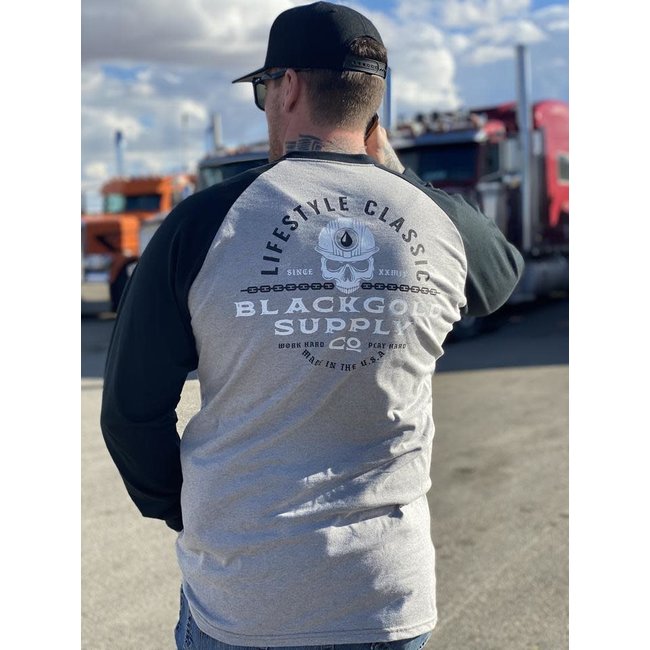 Black Gold Supply Co (1668) Black Gold Numb Skull FR Long Sleeve Shirt