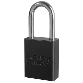 American Lock (1724) LOTO Lock Black 1 1/2 Shackle