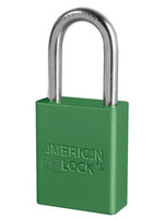 American Lock (1721) LOTO Lock Green 1 1/2 Shackle