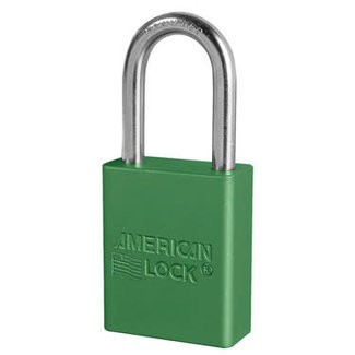 American Lock (1721) LOTO Lock Green 1 1/2 Shackle