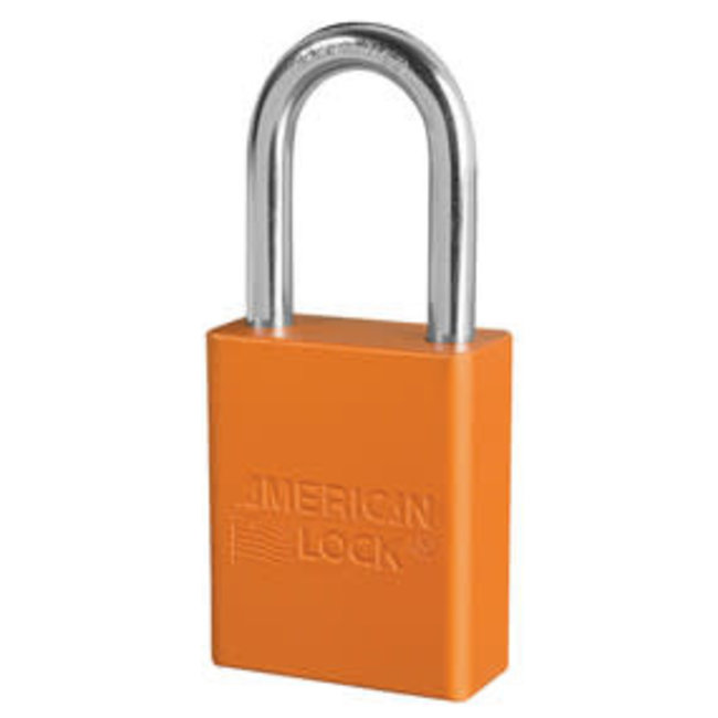 American Lock (1723) LOTO Lock Orange 1 1/2 Shackle
