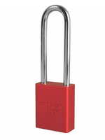 American Lock (1084) LOTO Lock Red 3" Shackle