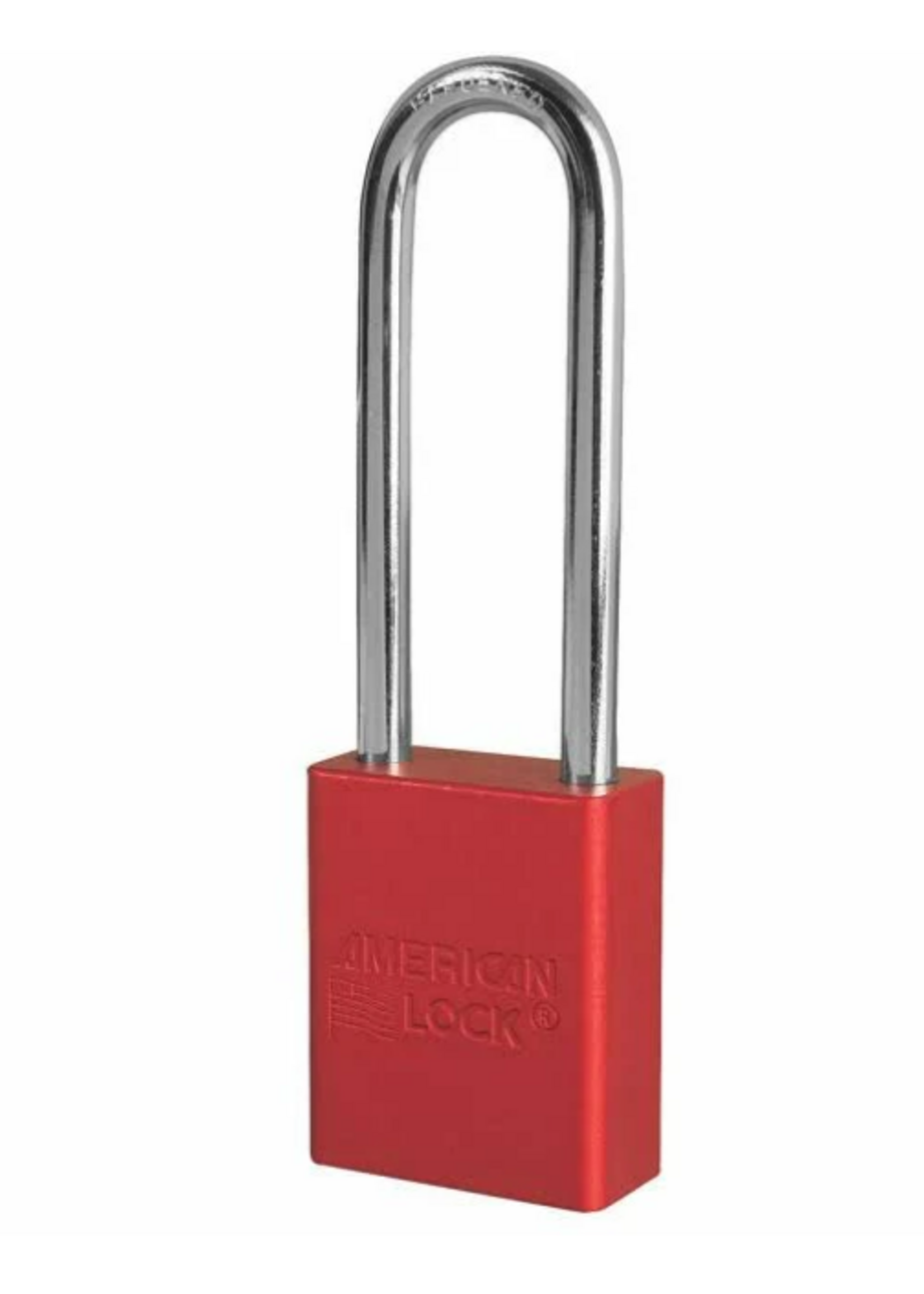 American Lock (1084) LOTO Lock Red 3" Shackle