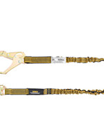 DEWALT (1806) DEWALT 6 Ft. Lanyard, Single, Internal Absorber Lanyard with Steel Snap Hook on D-Ring End and Steel Rebar Hook on Anchor End