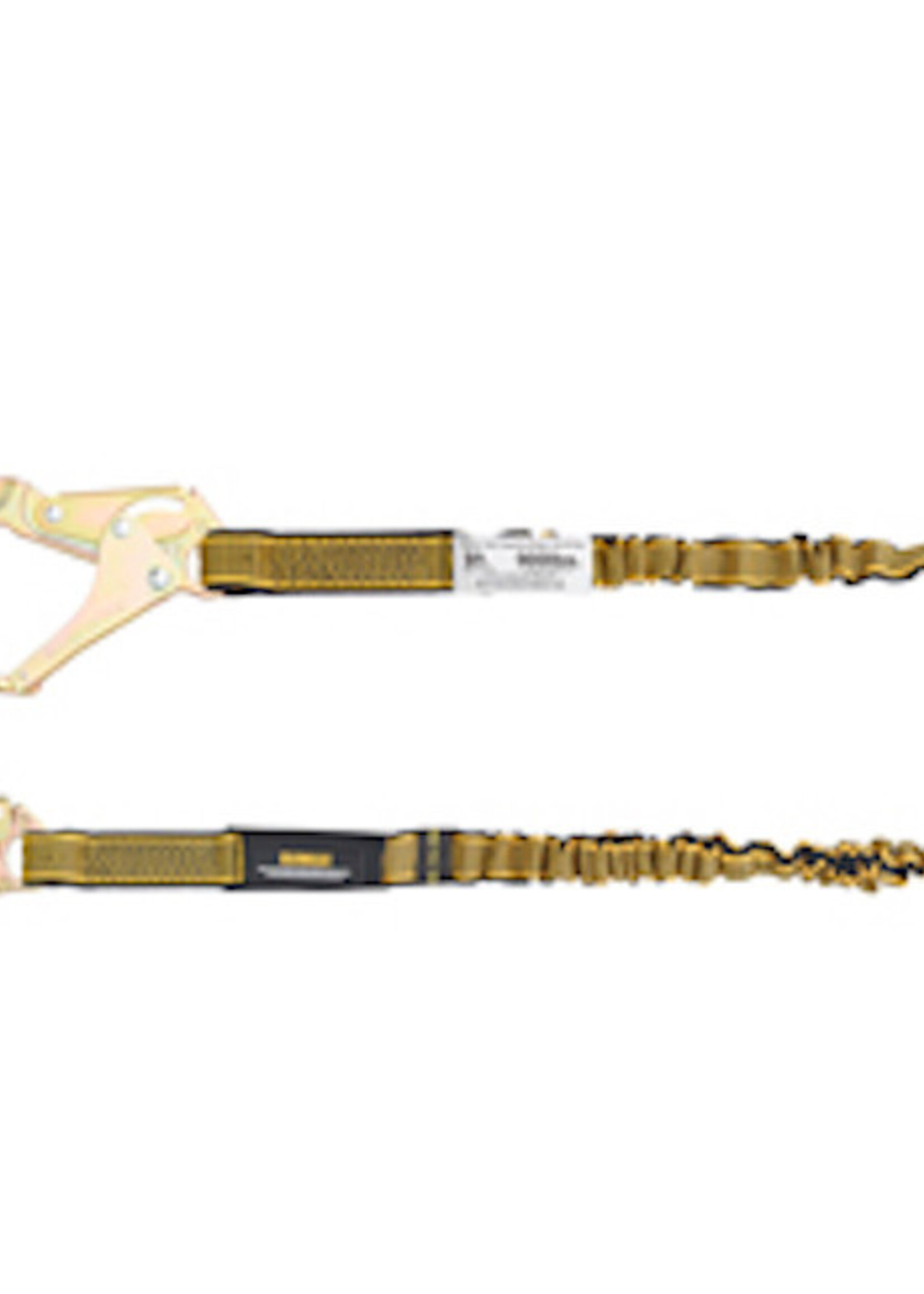 DEWALT (1806) DEWALT 6 Ft. Lanyard, Single, Internal Absorber Lanyard with Steel Snap Hook on D-Ring End and Steel Rebar Hook on Anchor End