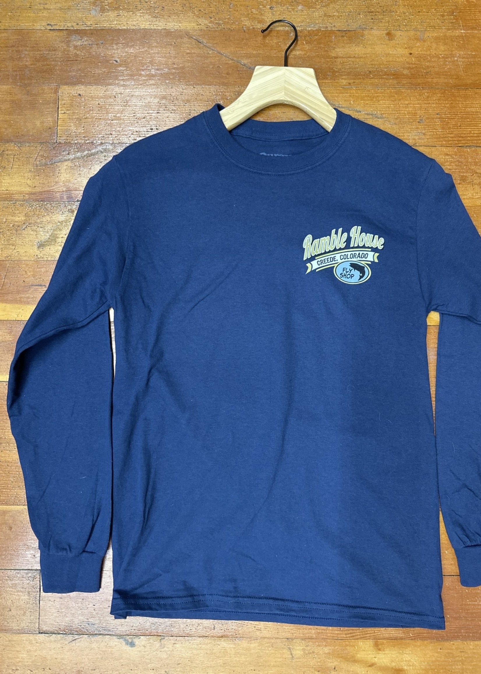 Ouray Ouray L/S T Navy Trout Rodeo Ramble House