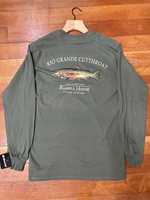 Ouray Ouray L/S T Military Green Ramble House/Rio Grande Cutthroat