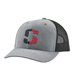 Striker Ice SI USA Icon Trucker Cap Heather Gray