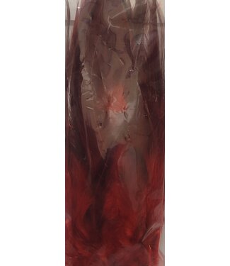 Wapsi (CSN056) STRUNG ROOSTER SADDLES LONG,  RED/NAT