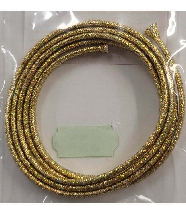 Wapsi HOLO. MYLAR CORD MEDIUM GOLD MHM250