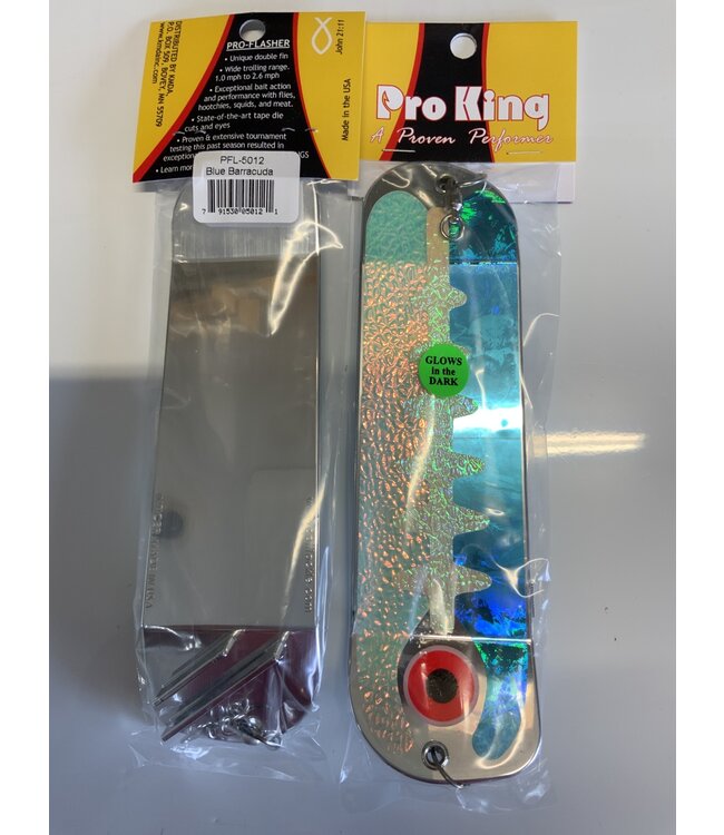 KMDA, INC. (PFL-5012) PRO KING FLASHER 8" BLUE BARRACUDA