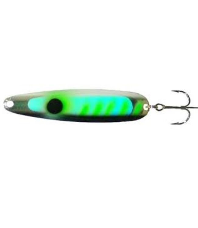 (MS276UV) MICHIGAN STINGER - MAGNUM - SILVER SMOOTH - UV GRN ALEWIFE