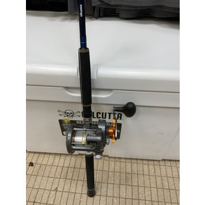 OKUMA FISHING TACKLE CORP. COMBO: OKUMA BLUE DIAMOND 8â€™6â€ TROLLING ROD / OKUMA COLD WATER 453D REEL w/ 30lb SEA FLEA MONO