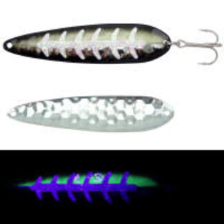 Moonshine Lures MOONSHINE LURES HALF MOON MAGNUM SILVER GEEZER (HM-GZ-S)