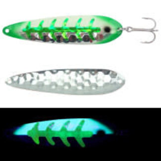 Moonshine Lures MOONSHINE LURES HALF MOON STANDARD GREEN SHORTS SILVER (HM-GSH-S)