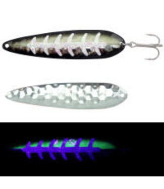 Moonshine Lures MOONSHINE LURES HALF MOON STANDARD SILVER GEEZER (HS-GZ-S)