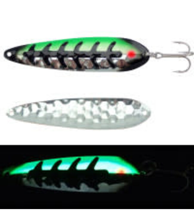 Moonshine Lures (HM-HK-S) MOONSHINE LURES HALF MOON MAGNUM HULK SILVER
