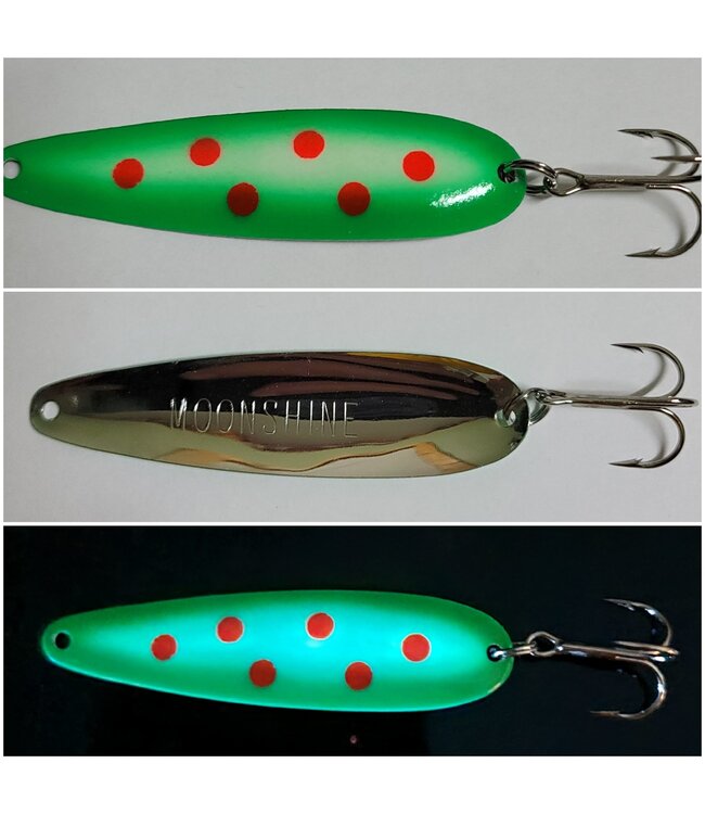 (MS-GX-M) MOONSHINE LURES MAGNUM GREEN POX