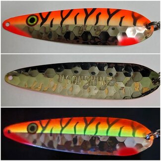 Moonshine Lures MOONSHINE LURES HALF MOON MAGNUM TANGERINE TIGER SILVER (HM-TT-S)