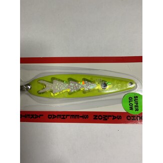 DREAMWEAVER LURE COMPANY (SS1906) DREAMWEAVER SUPER SLIM SPOON SUPER GLOW SUPER LEMON