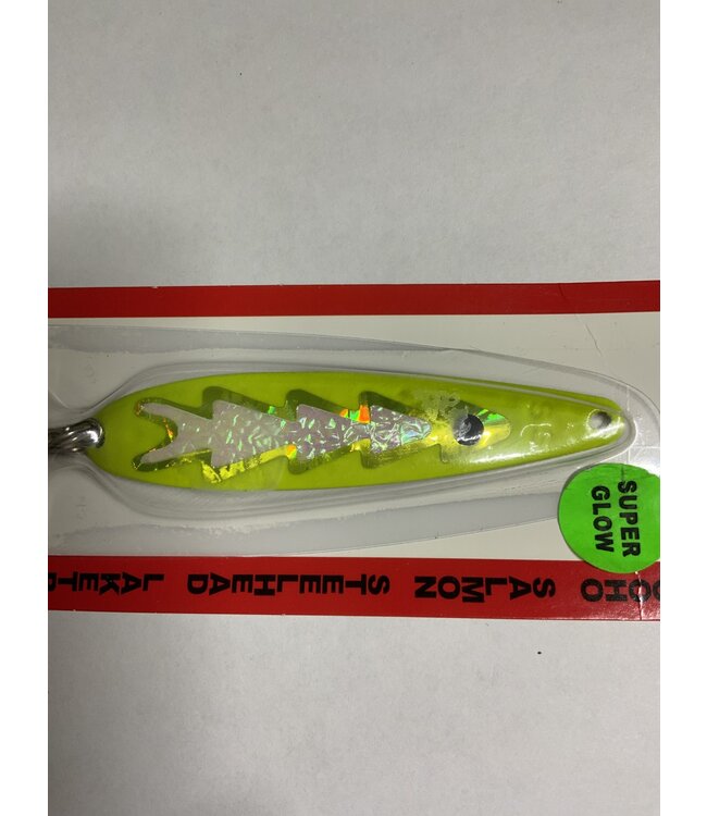 DREAMWEAVER LURE COMPANY (SS1906) DREAMWEAVER SUPER SLIM SPOON SUPER GLOW SUPER LEMON