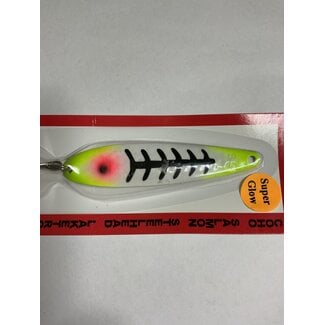 DREAMWEAVER LURE COMPANY (SS1954) DREAMWEAVER SUPER SLIM SPOON SUPER GLOW YELLOW JEANS