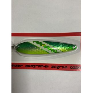 DREAMWEAVER LURE COMPANY (SS1101) DREAMWEAVER SUPER SLIM SPOON GREEN DOLPHIN GLOW
