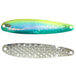 DREAMWEAVER LURE COMPANY (SS1102DUV)DREAMWEAVER SUPER SLIM SPOON GREEN DOLPHIN DOUBLE UV