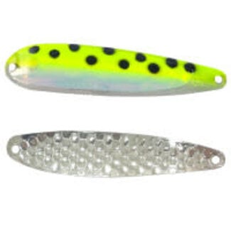 DREAMWEAVER LURE COMPANY (SS1419DUV) DREAMWEAVER SUPER SLIM SPOON YELLOW LEOPARD DOUBLE UV