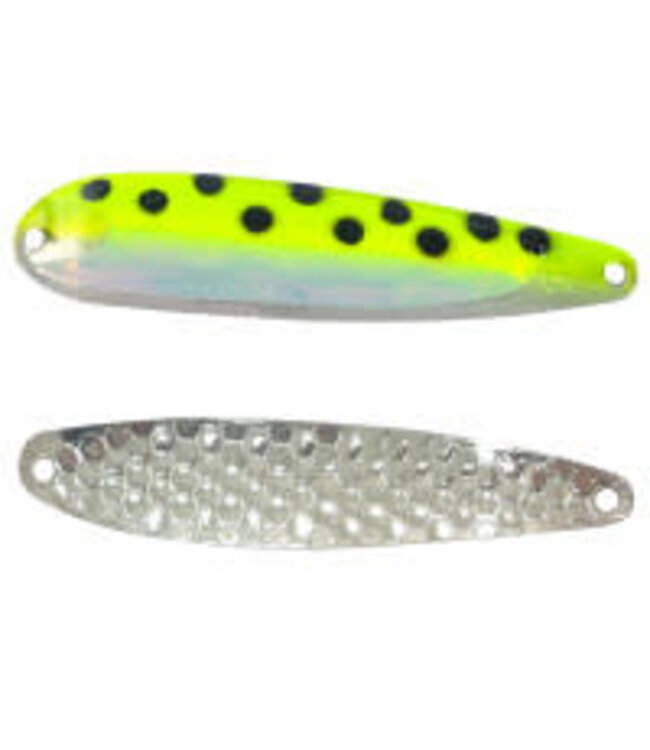 DREAMWEAVER LURE COMPANY (SS1419DUV) DREAMWEAVER SUPER SLIM SPOON YELLOW LEOPARD DOUBLE UV