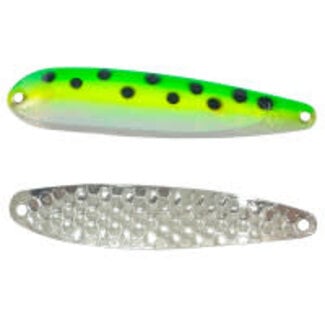 DREAMWEAVER LURE COMPANY (SS1420DUV) DREAMWEAVER SUPER SLIM SPOON GREEN LEOPARD DOUBLE UV